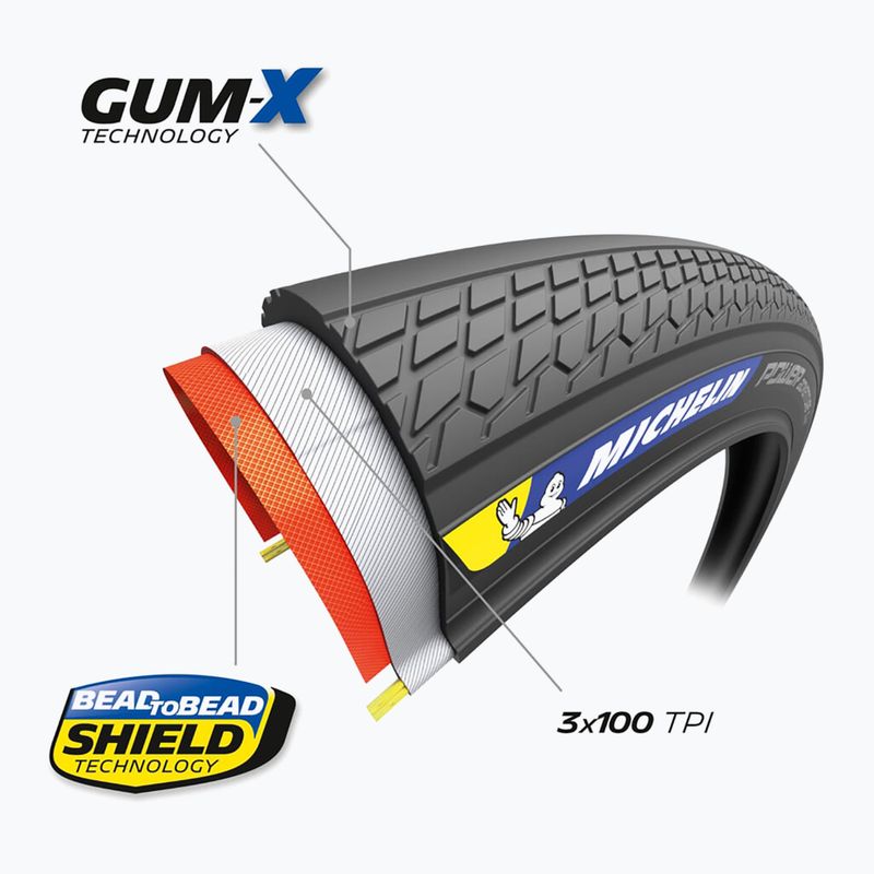 Pneumatika na bicykel Michelin Power Adventure Classic V2 Competition Line čierna 4
