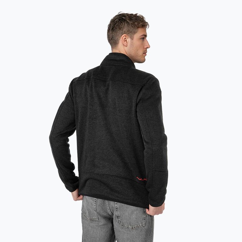 Pánska fleecová mikina Aulp Navoy Melanged Knit black 2