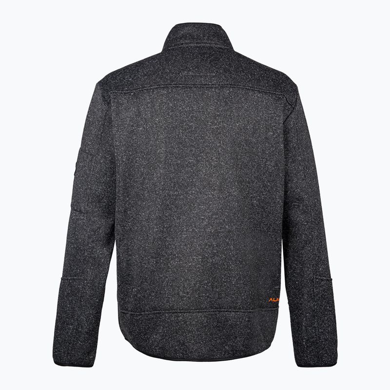 Pánska fleecová mikina Aulp Navoy Melanged Knit black 4