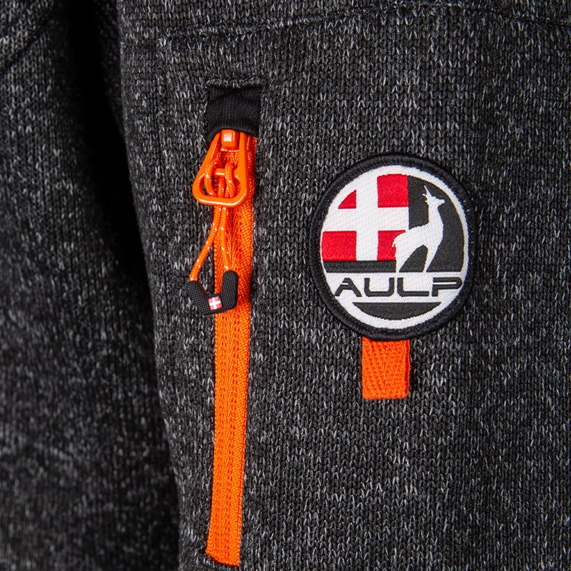 Pánska fleecová mikina Aulp Navoy Melanged Knit black 5