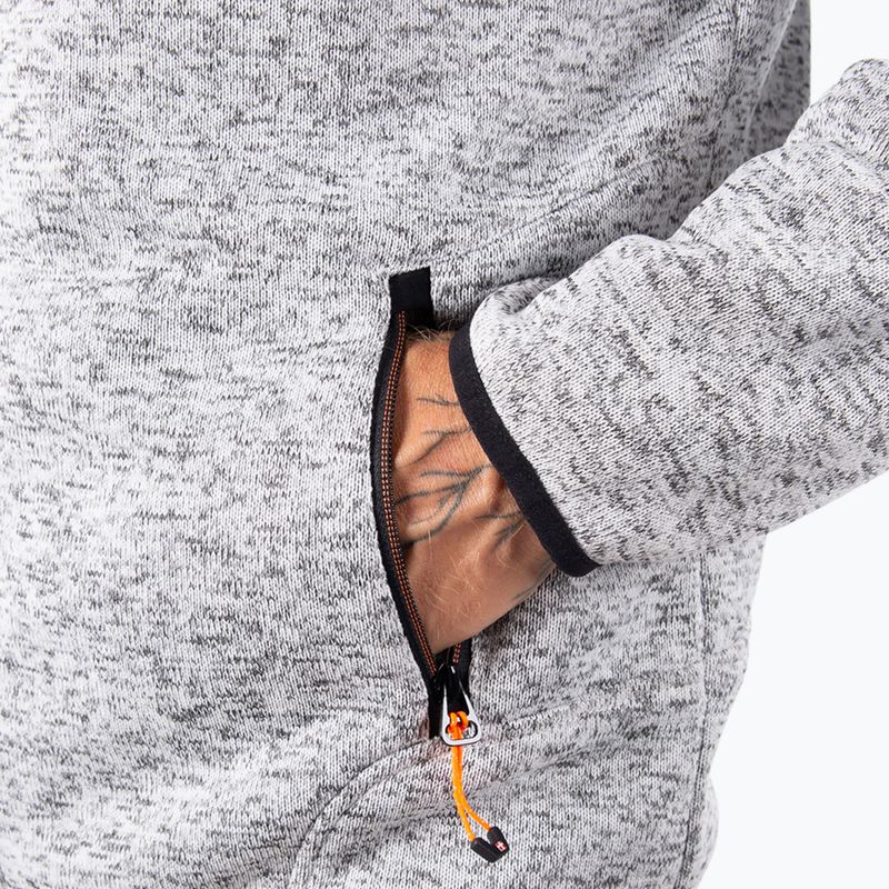 Pánska fleecová mikina Aulp Navoy Melanged Knit grey 5