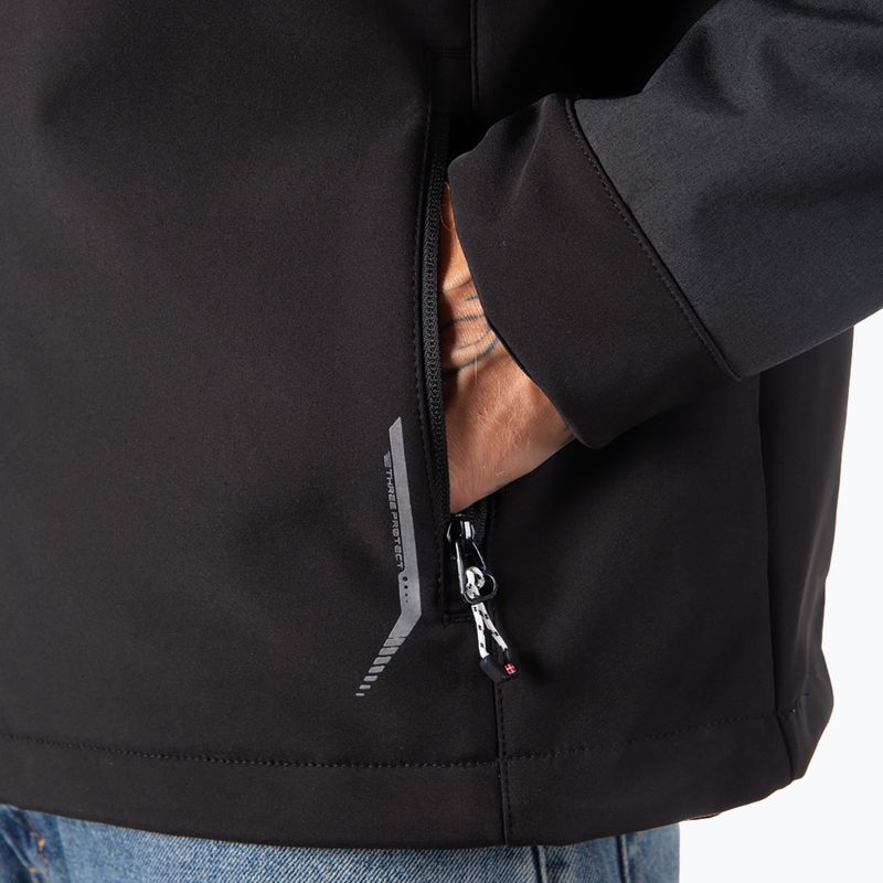 Pánska softshellová bunda Aulp Tiago anthracite melange 10