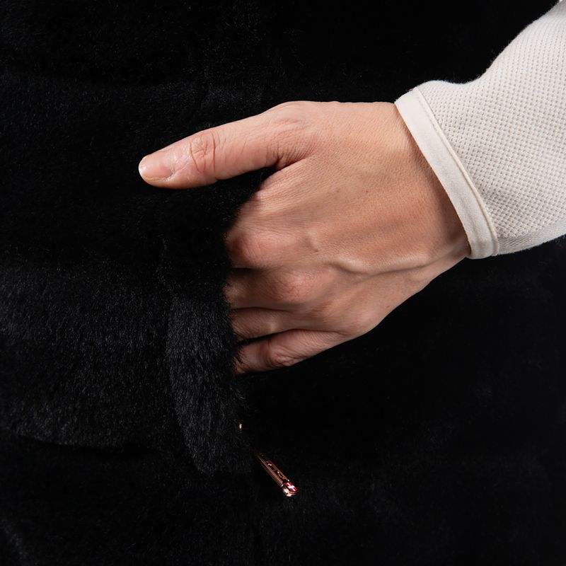 Dámska vesta Aulp Carra Faux Fur black 4