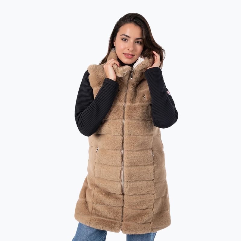 Dámska vesta Aulp Carra Faux Fur taupe 3