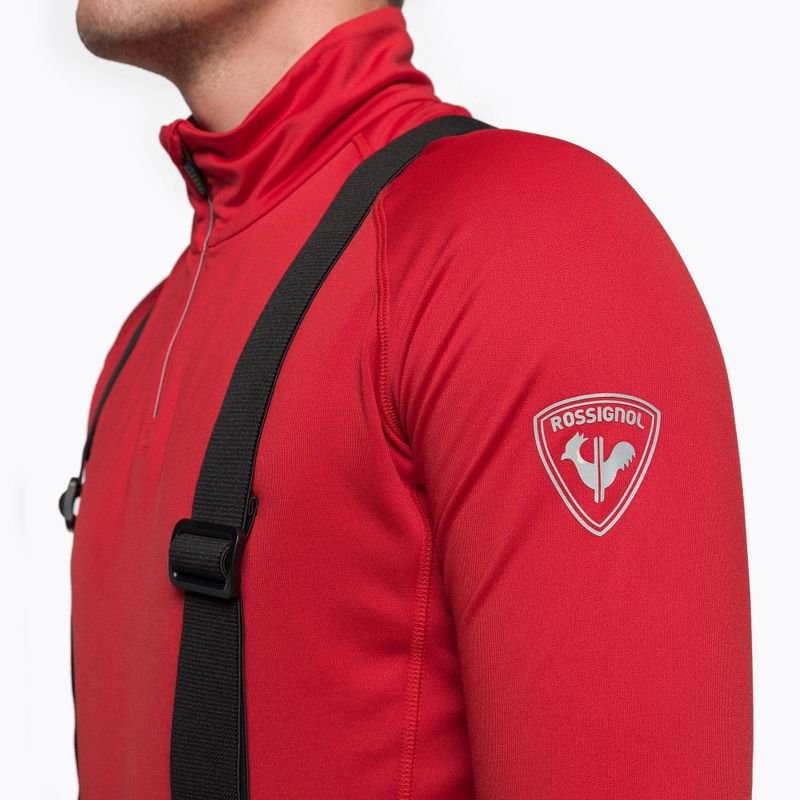 Pánska termo mikina Rossignol Classique 1/2 Zip red 5