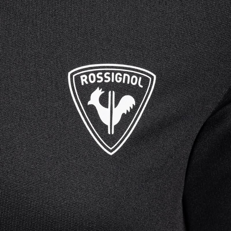 Rossignol Boy 1/2 Zip Warm Stretch detská lyžiarska mikina čierna 7