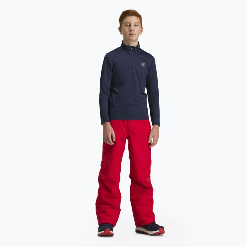 Rossignol Boy 1/2 Zip Warm Stretch detská lyžiarska mikina dark navy 4