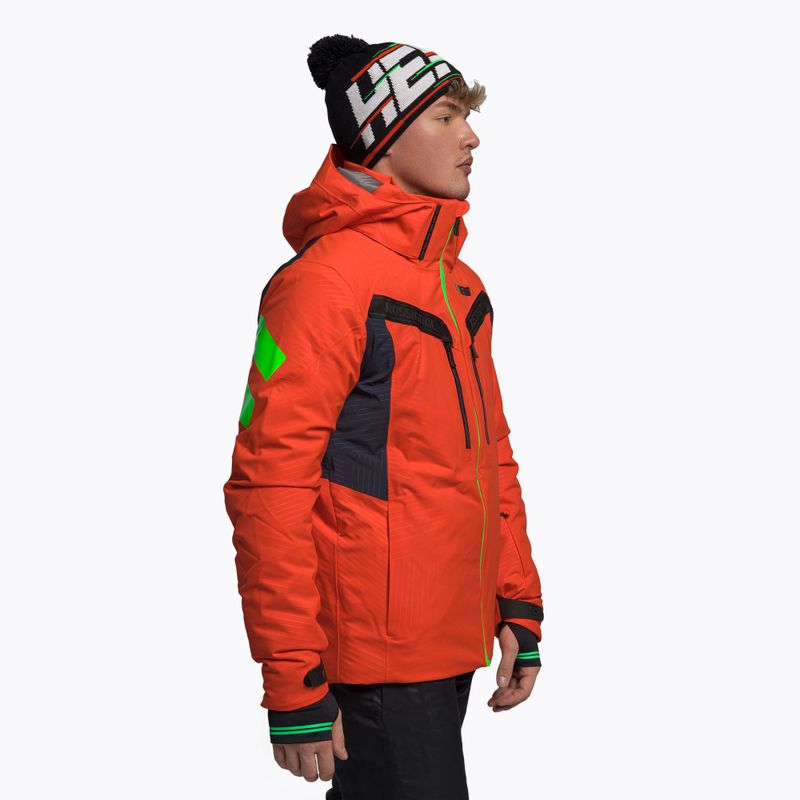Pánska lyžiarska bunda Rossignol Hero Aile Jkt neon red 3
