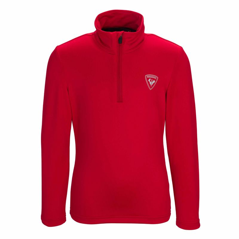 Detská lyžiarska mikina Rossignol Boy 1/2 Zip Warm Stretch red 3