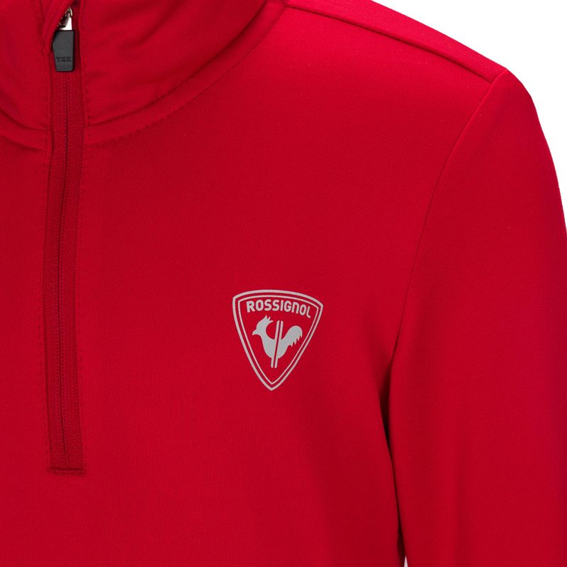 Detská lyžiarska mikina Rossignol Boy 1/2 Zip Warm Stretch red 5