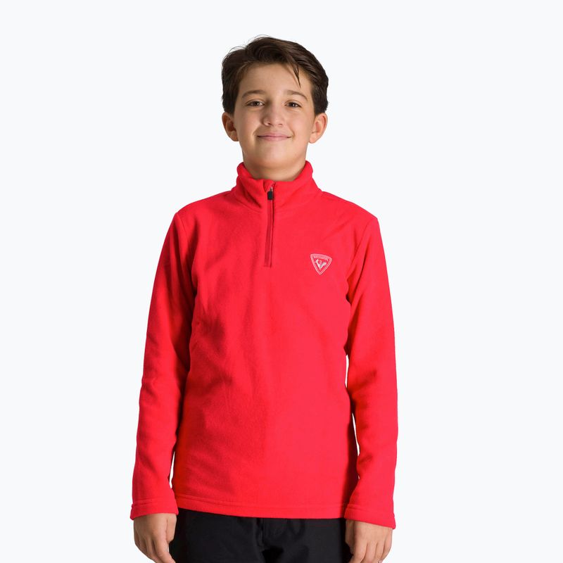 Rossignol Detská lyžiarska mikina 1/2 Zip Fleece oranžová