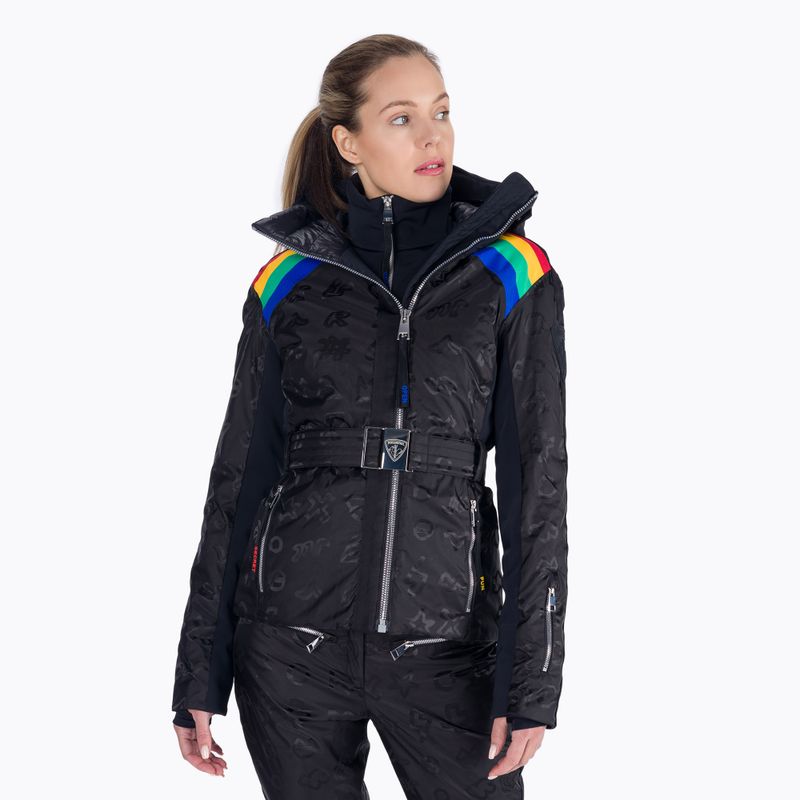 Dámska lyžiarska bunda Rossignol W Rainbow black
