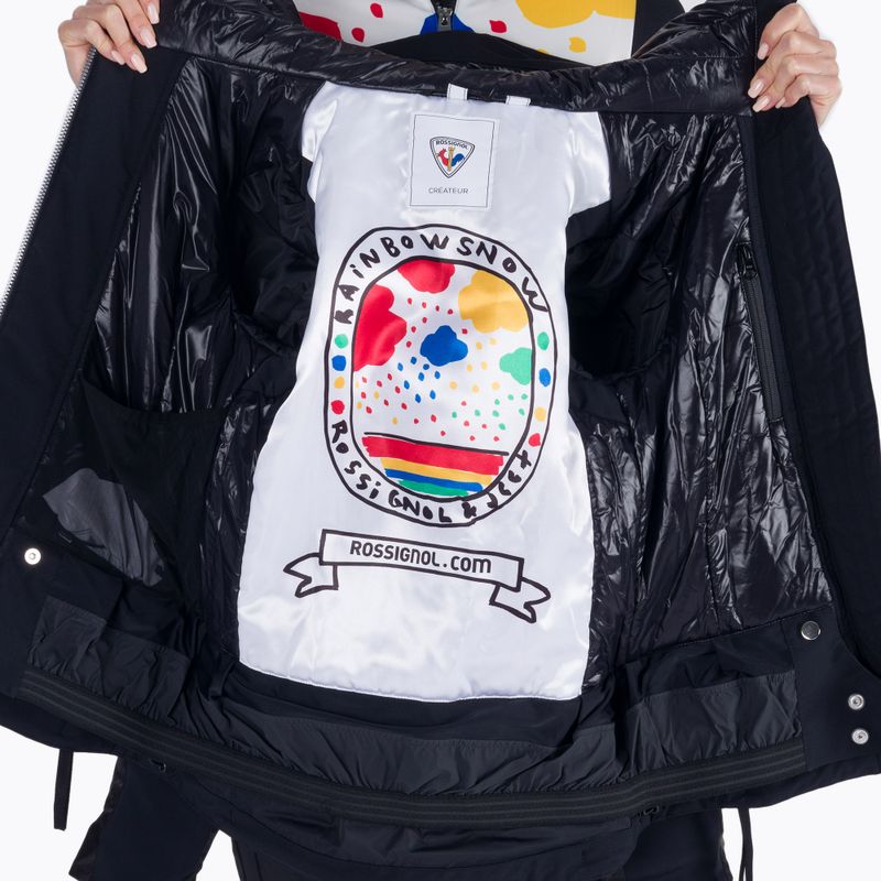 Dámska lyžiarska bunda Rossignol W Rainbow black 9