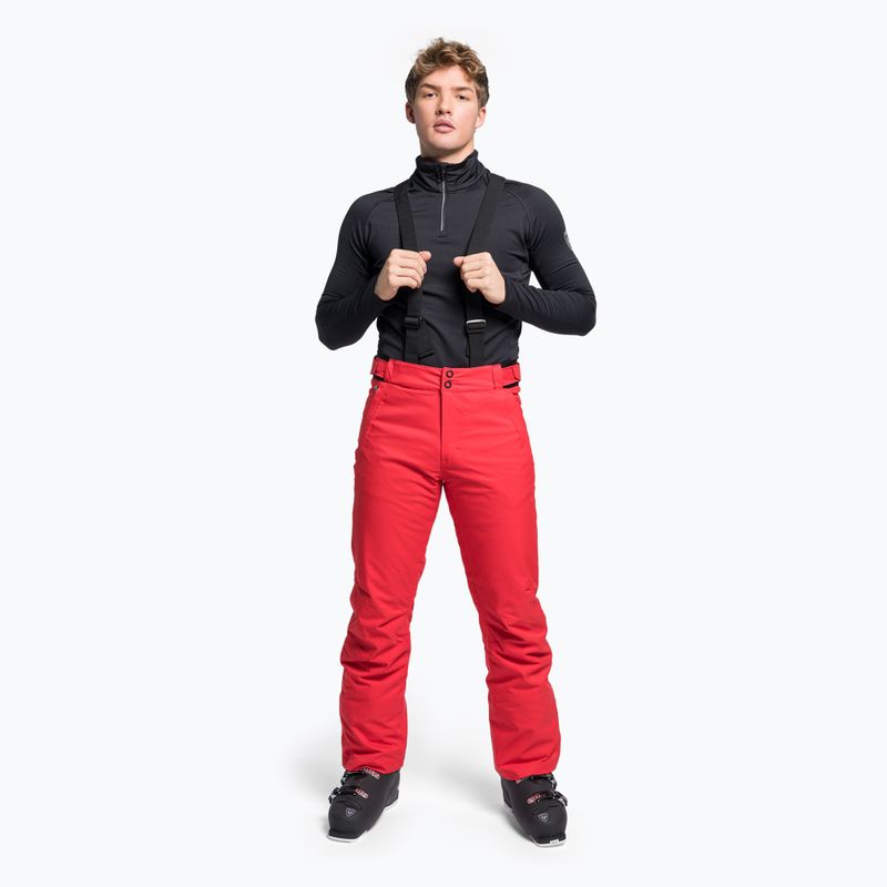 Pánske lyžiarske nohavice Rossignol Ski red