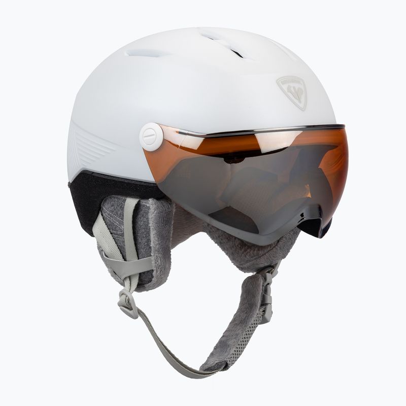 Dámska lyžiarska prilba Rossignol Fit Visor Impacts white/orange/silver