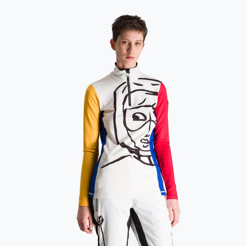 Dámska lyžiarska mikina Rossignol Bessy 1/2 Zip Top multicolor