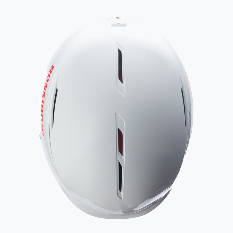 Lyžiarska prilba Rossignol Hero Slalom Impacts + Chinguard biela 8