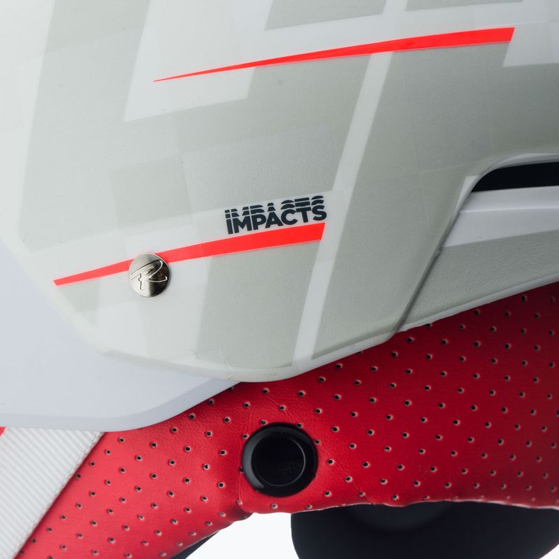 Lyžiarska prilba Rossignol Hero Slalom Impacts + Chinguard biela 10