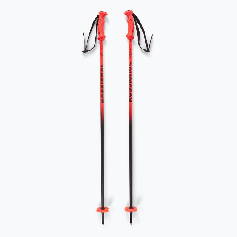 Lyžiarske paličky dziecięce Rossignol Hero black/red