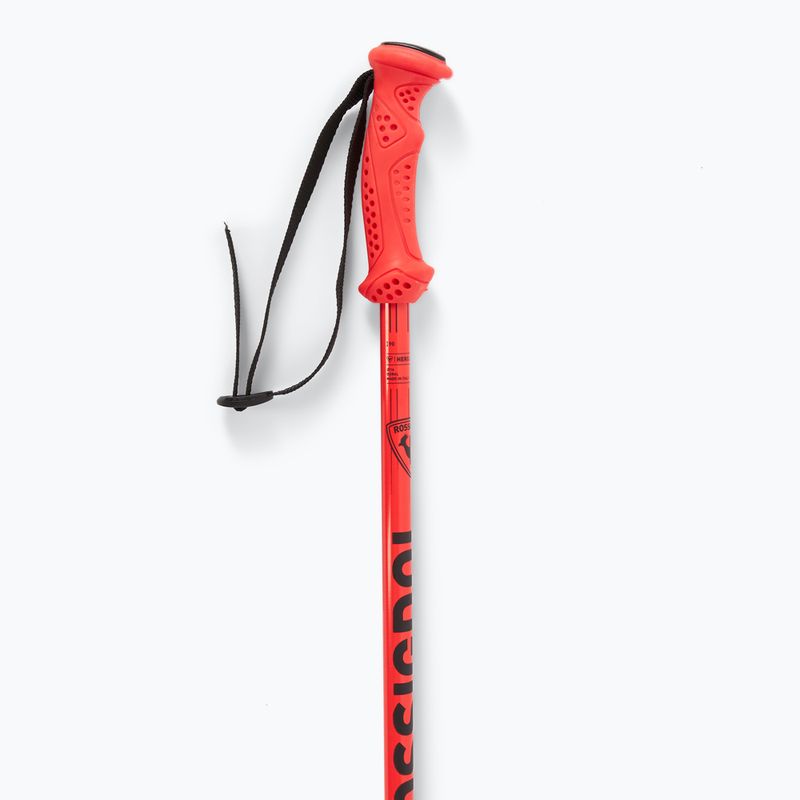 Lyžiarske paličky dziecięce Rossignol Hero black/red 4