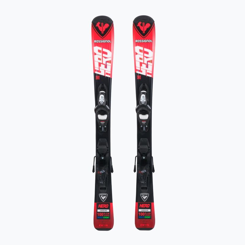 Detské zjazdové lyže Rossignol Hero 100-140 + Kid4 red