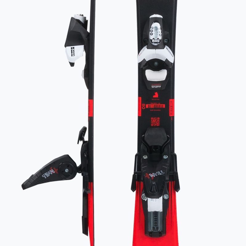 Detské zjazdové lyže Rossignol Hero Pro + Team 4 GW Black Bulk red 5