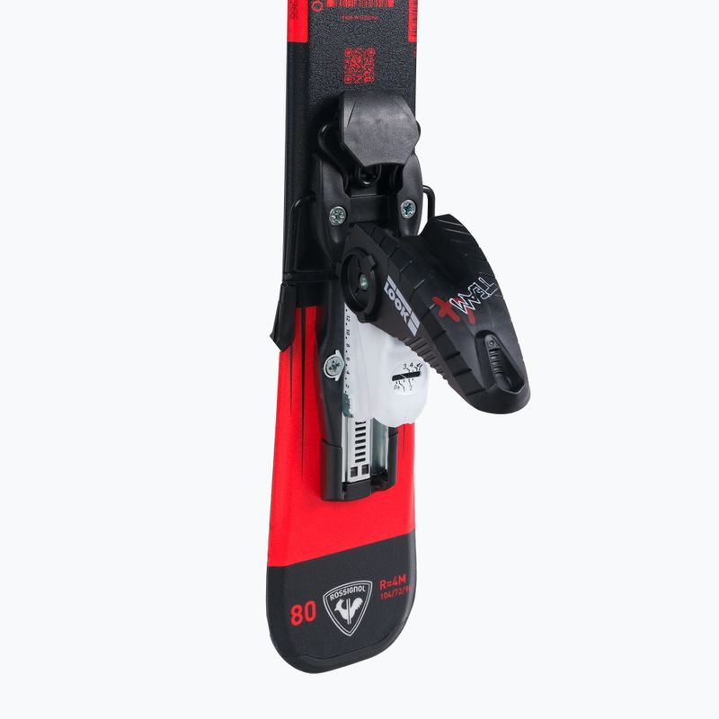 Detské zjazdové lyže Rossignol Hero Pro + Team 4 GW Black Bulk red 7