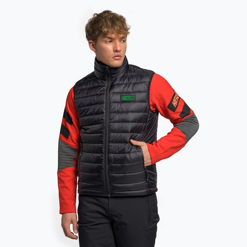 Pánska lyžiarska bunda bez rukávov Rossignol Hero Logo Vest black