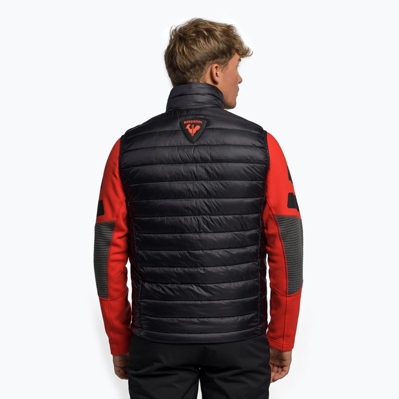 Pánska lyžiarska bunda bez rukávov Rossignol Hero Logo Vest black 4