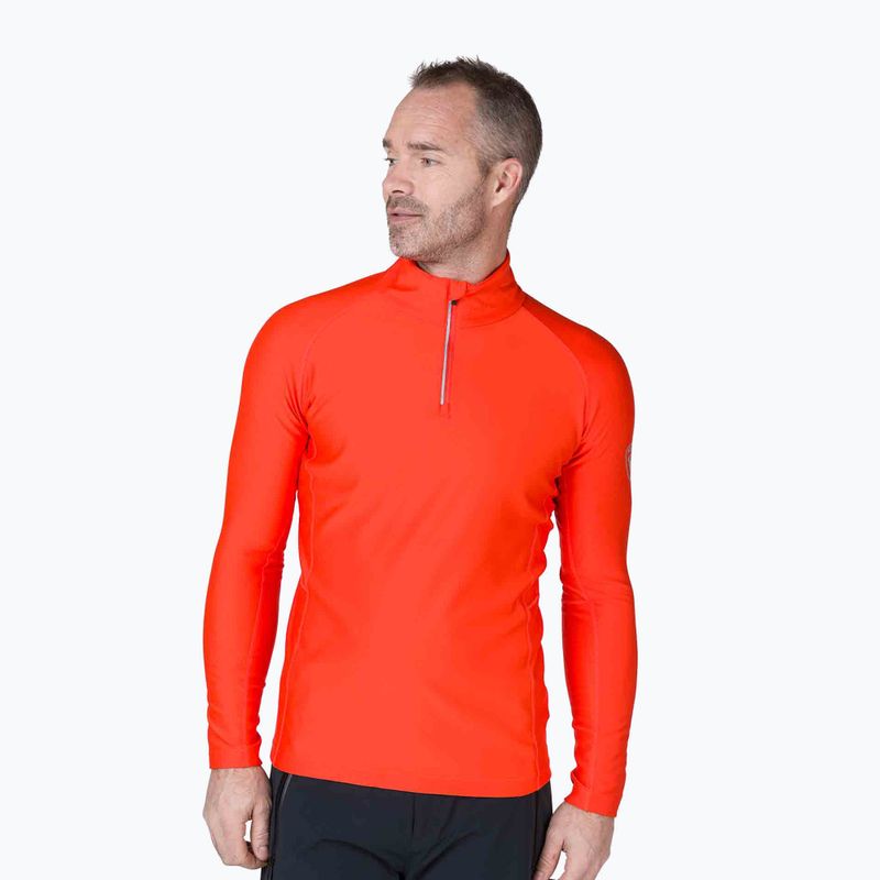 Pánska termo mikina Rossignol Classique 1/2 Zip orange