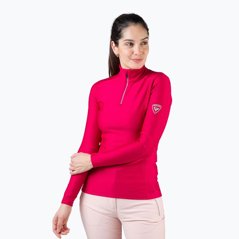 Dámska termo mikina Rossignol Classique 1/2 Zip red