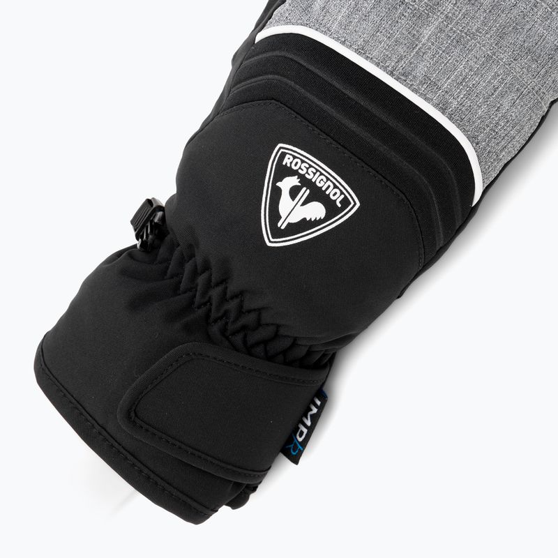 Rossignol Jr Tech Impr M heather grey detské lyžiarske rukavice 5
