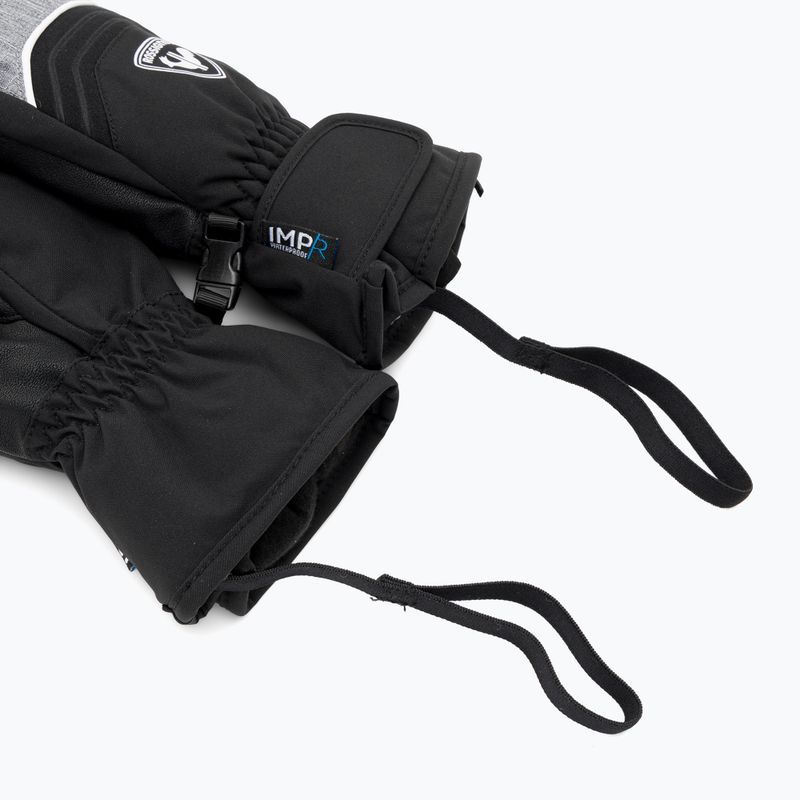 Rossignol Jr Tech Impr M heather grey detské lyžiarske rukavice 6