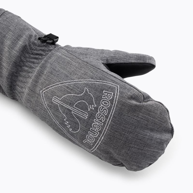 Detské lyžiarske rukavice  Rossignol Jr Rooster M heather grey 4