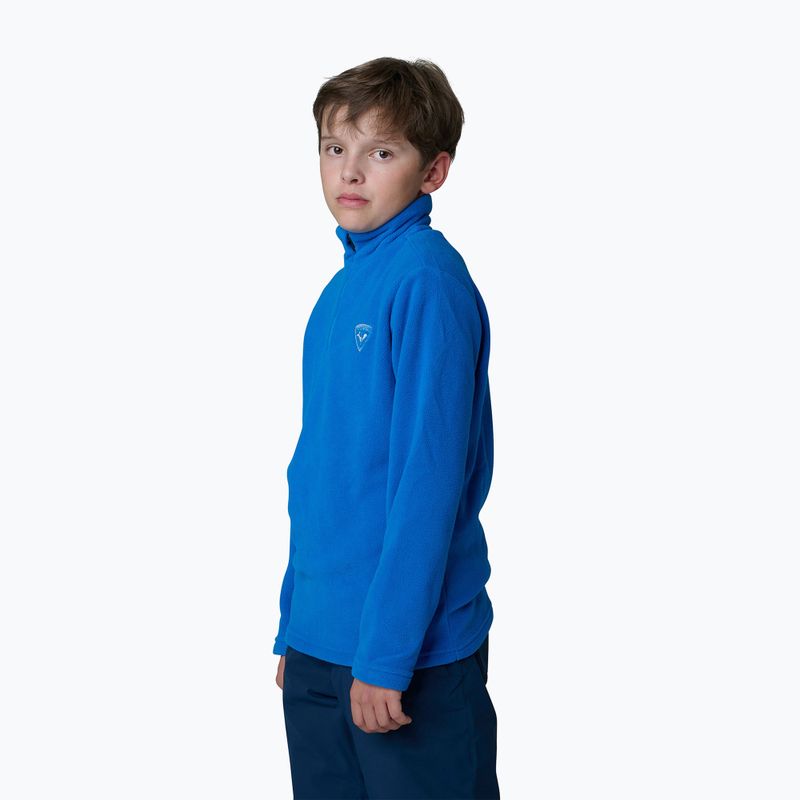 Rossignol Boy 1/2 Zip Fleece detská lyžiarska mikina lazuli blue 3