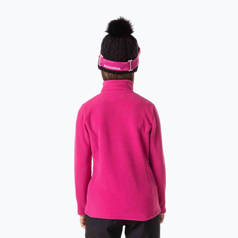 Rossignol Girl Fleece orchid pink detská lyžiarska mikina 2