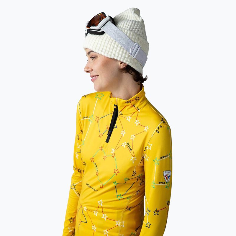 Dámska termo mikina Rossignol Booster 1/2 Zip Top 100 yellow 5