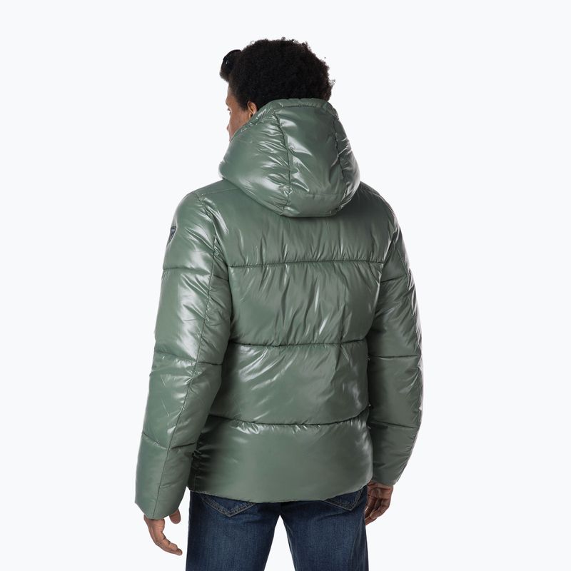 Rossignol Shiny Hoodie Parka pánska páperová bunda ebony green 2