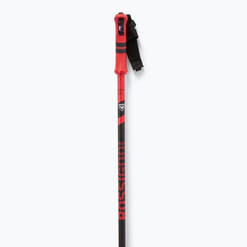 Lyžiarske paličky Rossignol Tactic Clip black/red 2