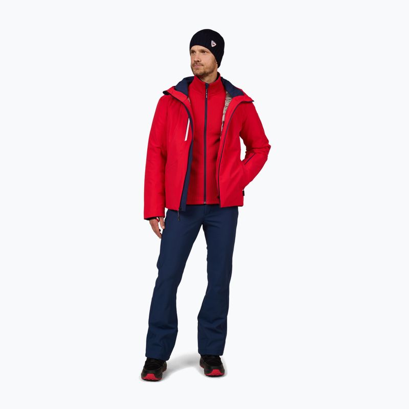 Pánska lyžiarska mikina Rossignol Cieloalto Fleece Fz sports red 2