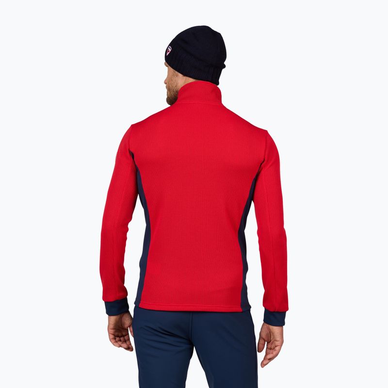 Pánska lyžiarska mikina Rossignol Cieloalto Fleece Fz sports red 3