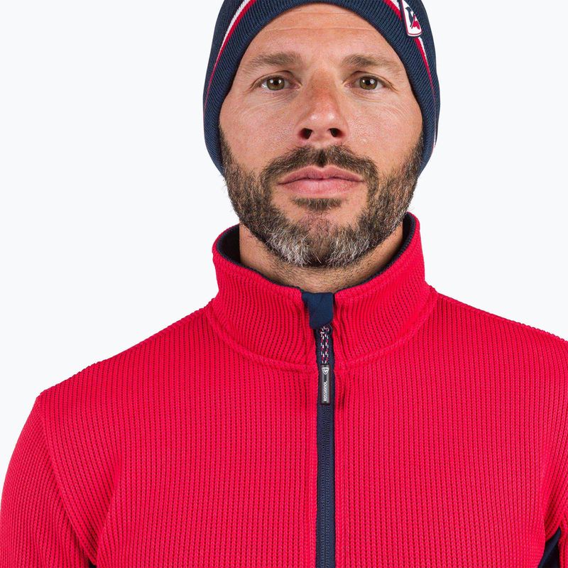 Pánska športová mikina Rossignol Cieloalto Fleece Half zip červená 6