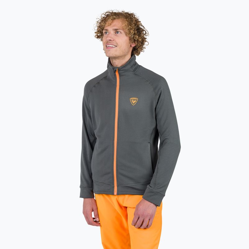 Pánska mikina Rossignol Blackside Fleece Fz onyx grey