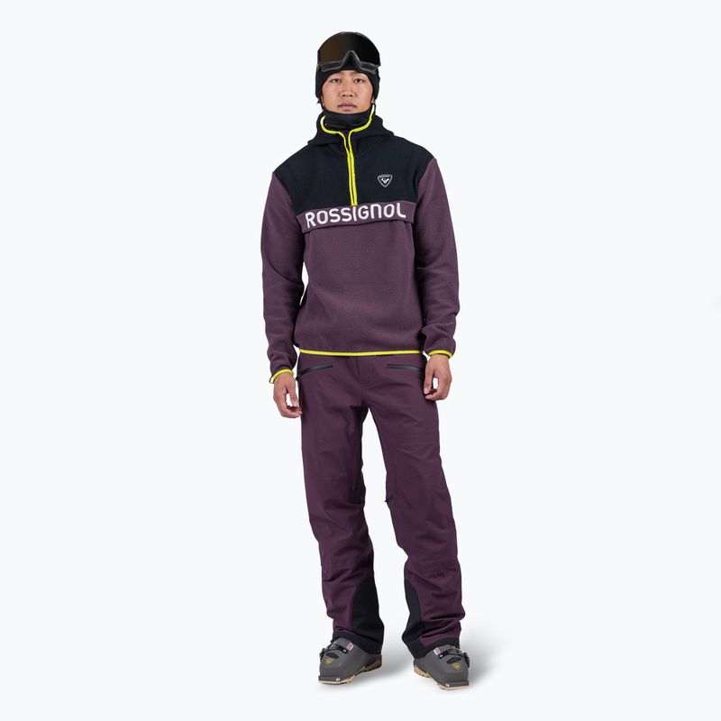 Pánska mikina Rossignol Alltrack Fleece mulberry 2