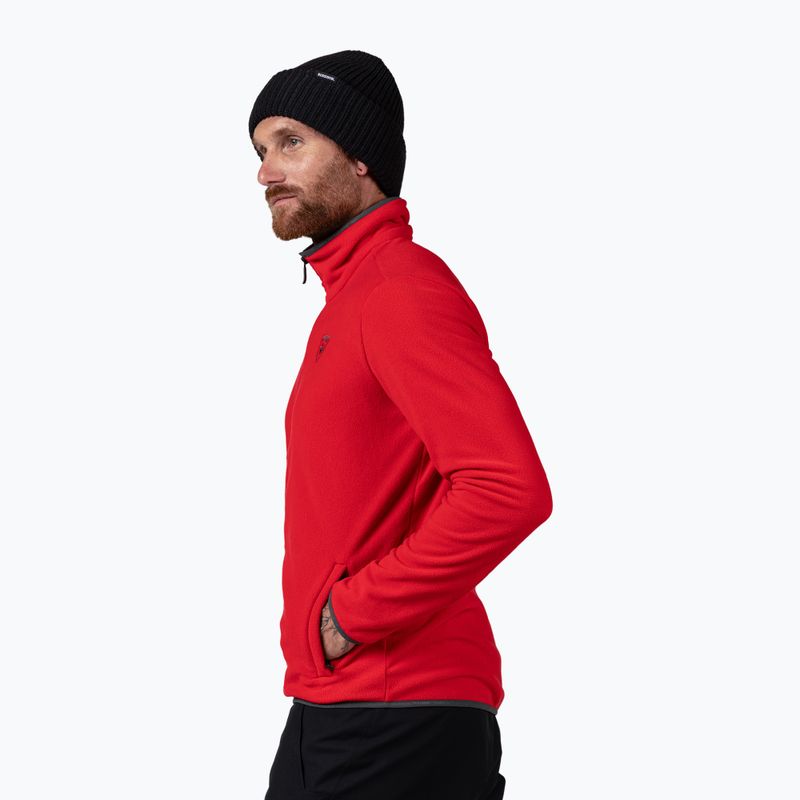 Pánska mikina Rossignol Strawpile Fleece Fz sports red 4