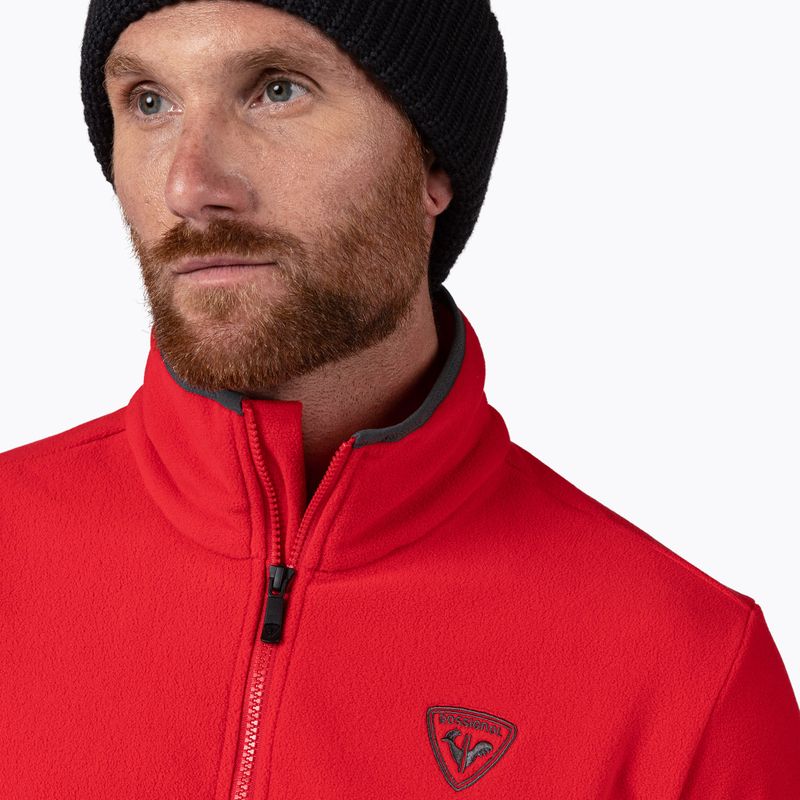 Pánska mikina Rossignol Strawpile Fleece Fz sports red 5