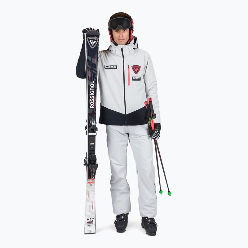 Pánska lyžiarska bunda Rossignol Hero Blackside soft grey 2