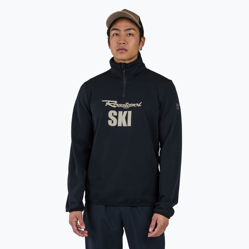 Pánska mikina Rossignol Signature Ski Hz Fleece black