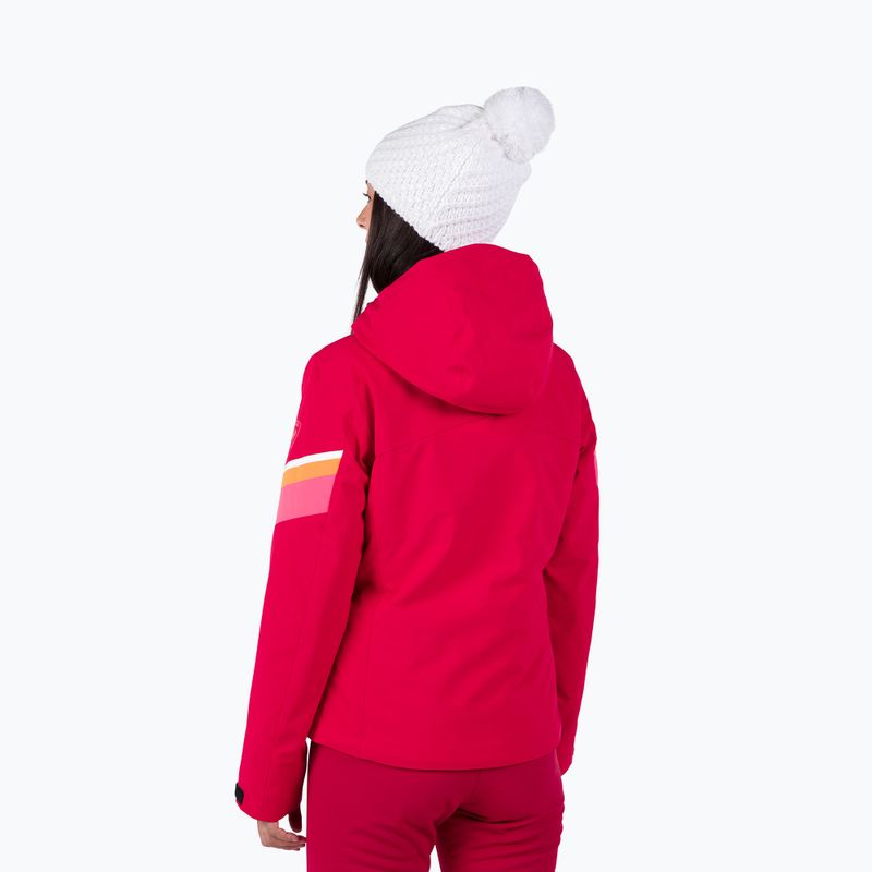Dámska lyžiarska bunda Rossignol Strawpile Jkt ruby red 3
