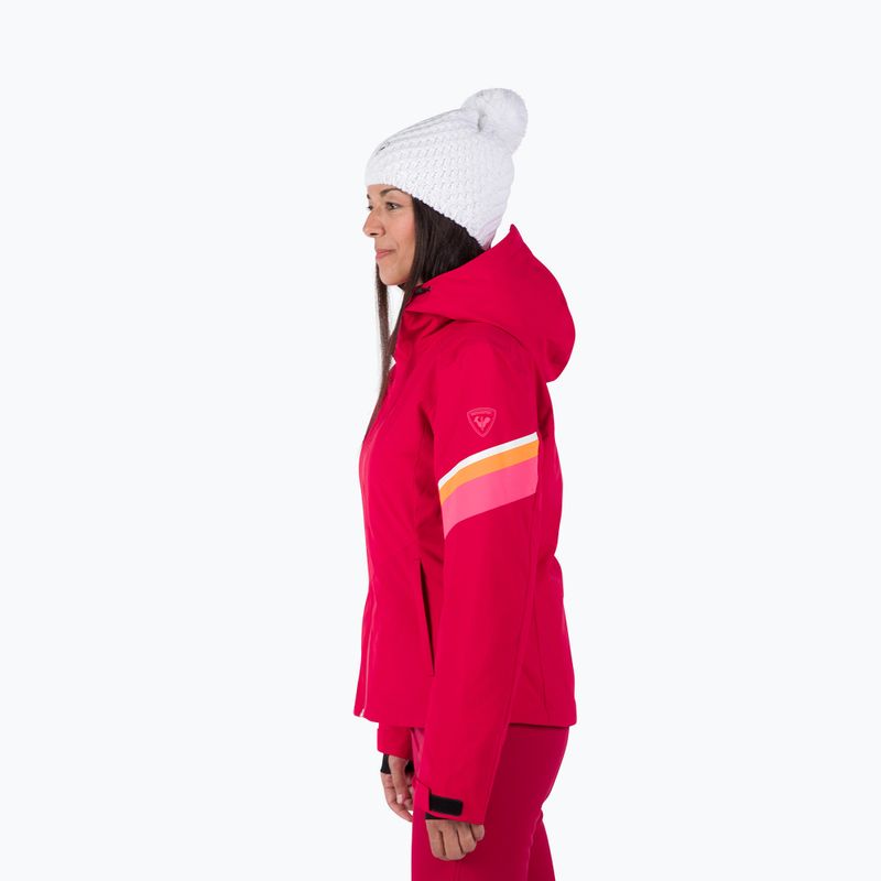 Dámska lyžiarska bunda Rossignol Strawpile Jkt ruby red 4